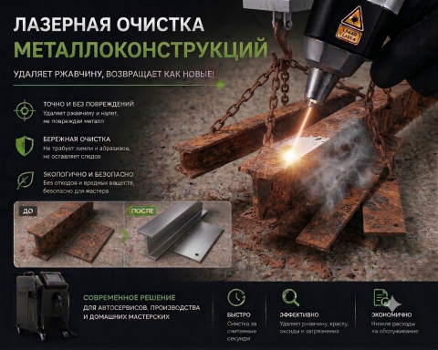 Металлоконструкции, 1 метр погонный, сильная коррозия