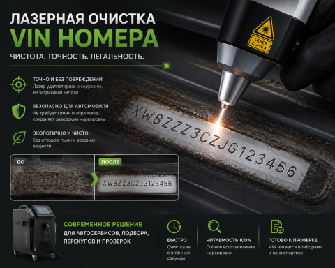 Очистка VIN номера