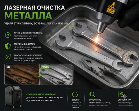 Мелкая деталь до 50 см слабая коррозия