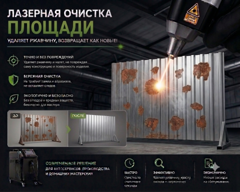 Очистка по площади, рельефная поверхность, 1 метр квадратный