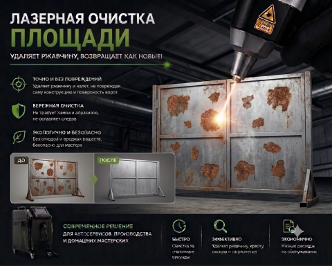 Очистка по площади, ровная поверхность, 1 метр квадратный